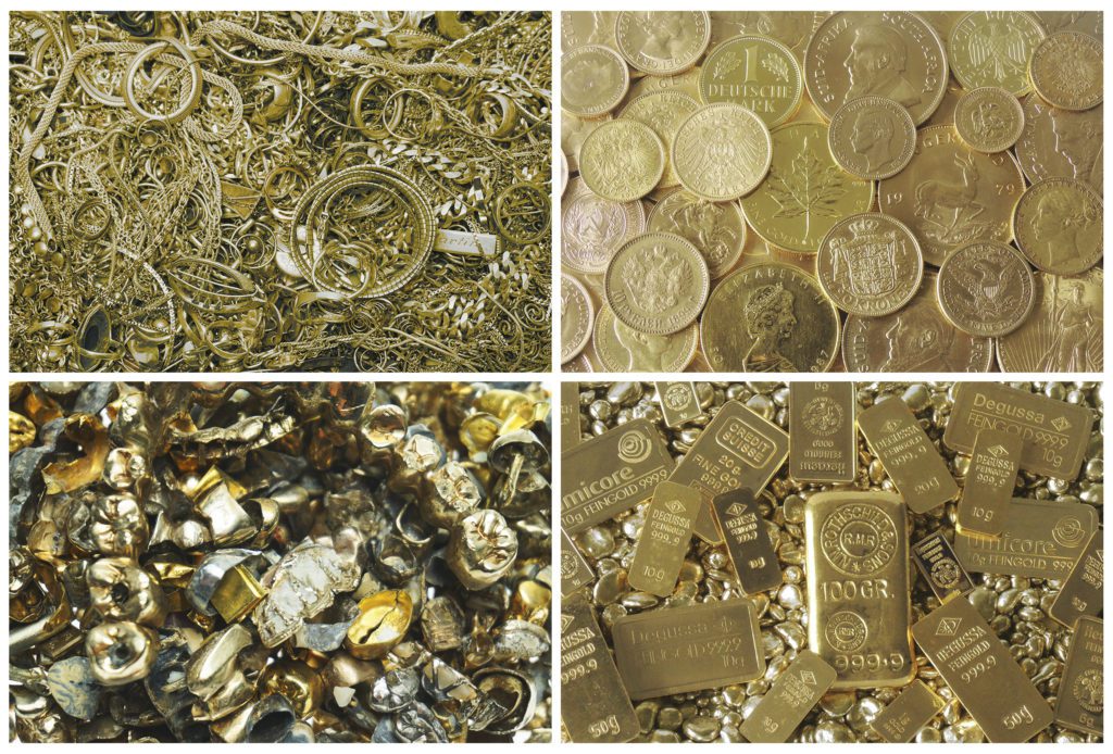 Golschmuck verkaufen, Goldmünzen verkaufen und Zahngold verkaufen